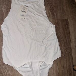Zara White Bodysuit new with tags